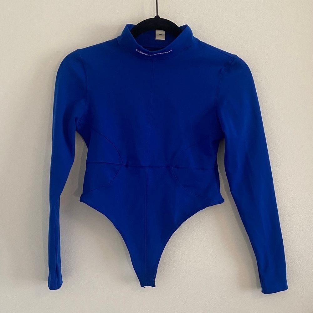 The Giving Movement Long Sleeve Royal Blue Softskin Bodysuit size Medium